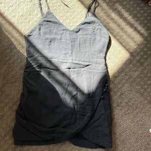 Urban outfitters black linen dress L